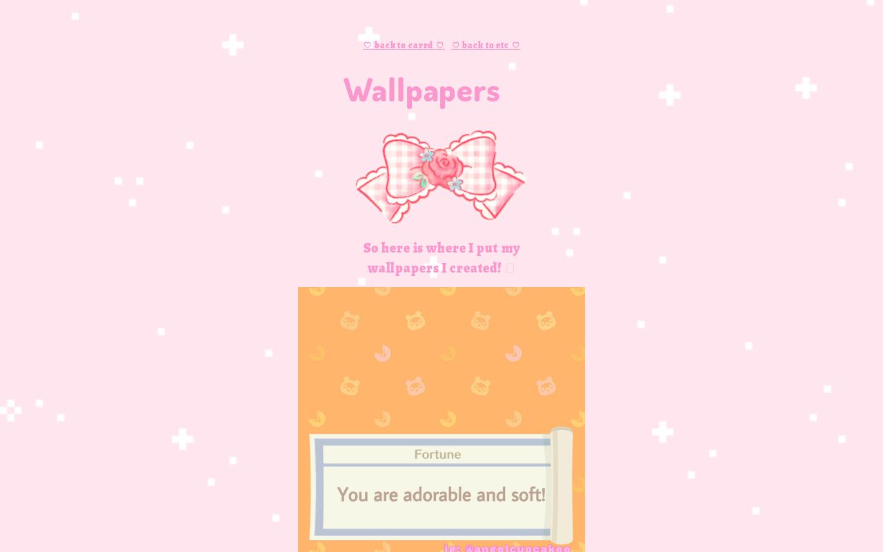 Carrd profile picture for @wallpapers